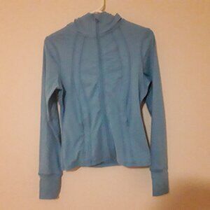 Women's Danskin size XS blue hooded athletic jacket w/zipper pockets